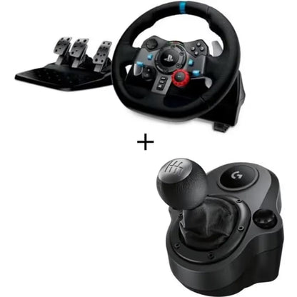 Logitech Volant G29 + Levier de Vitesse Driving Force Shifter- Compatible PS5-PS4 et PC