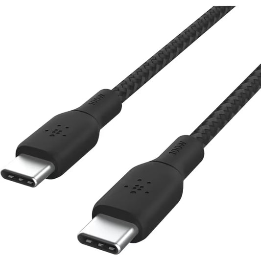 Câble Chargeur Belkin USB-C vers USB-C 1m 100W - Noir