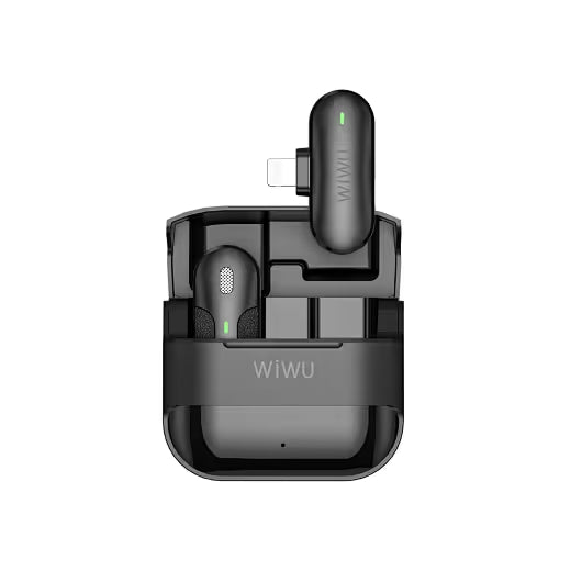 Mini Microphone Sans Fil WiWu pour Smartphone - Noir